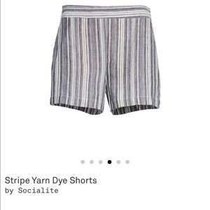 Stripe yarn dye shorts